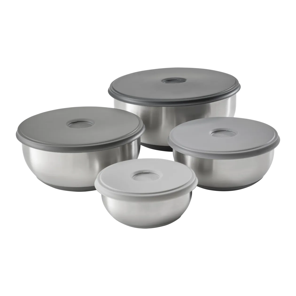 Joseph Joseph Nest™ Prep&Store Steel Bowl Set, Set of 4, Stainless Steel