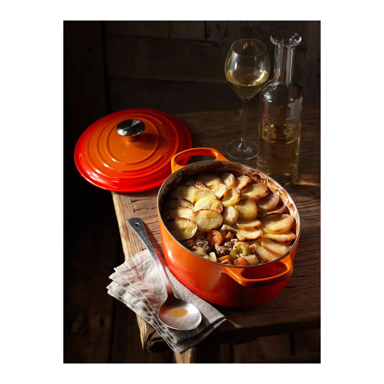 Le Creuset Signature ovaler Bräter, 40 cm, Ofenrot