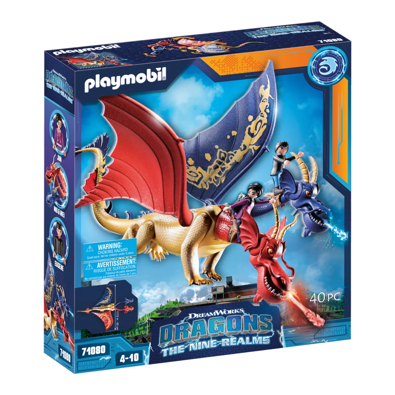 PLAYMOBIL® Dragons: The Nine Realms - Wu & Wei mit Jun Spiels