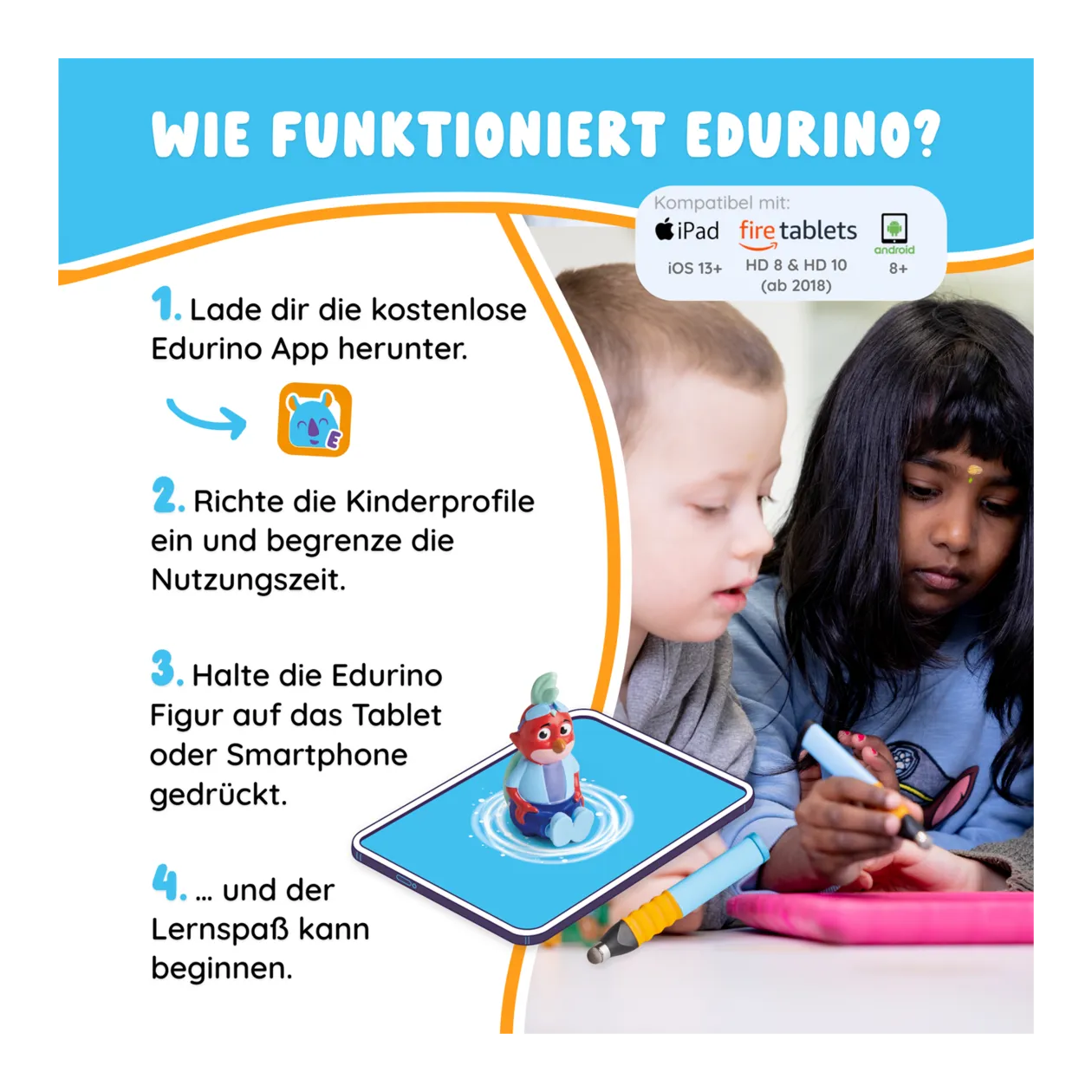 EDURINO Starter set Niki "Erstes Englisch ab 4" (impara l'inglese da 4 anni in su)