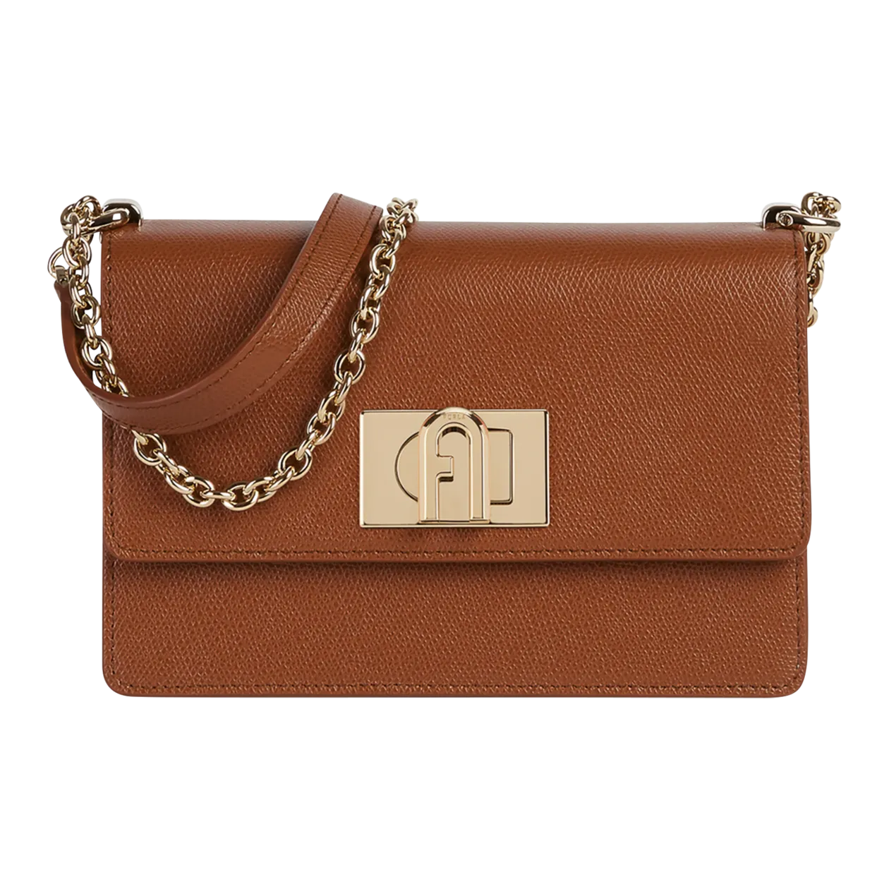 Furla 1927 Mini borsa a tracolla, cognac