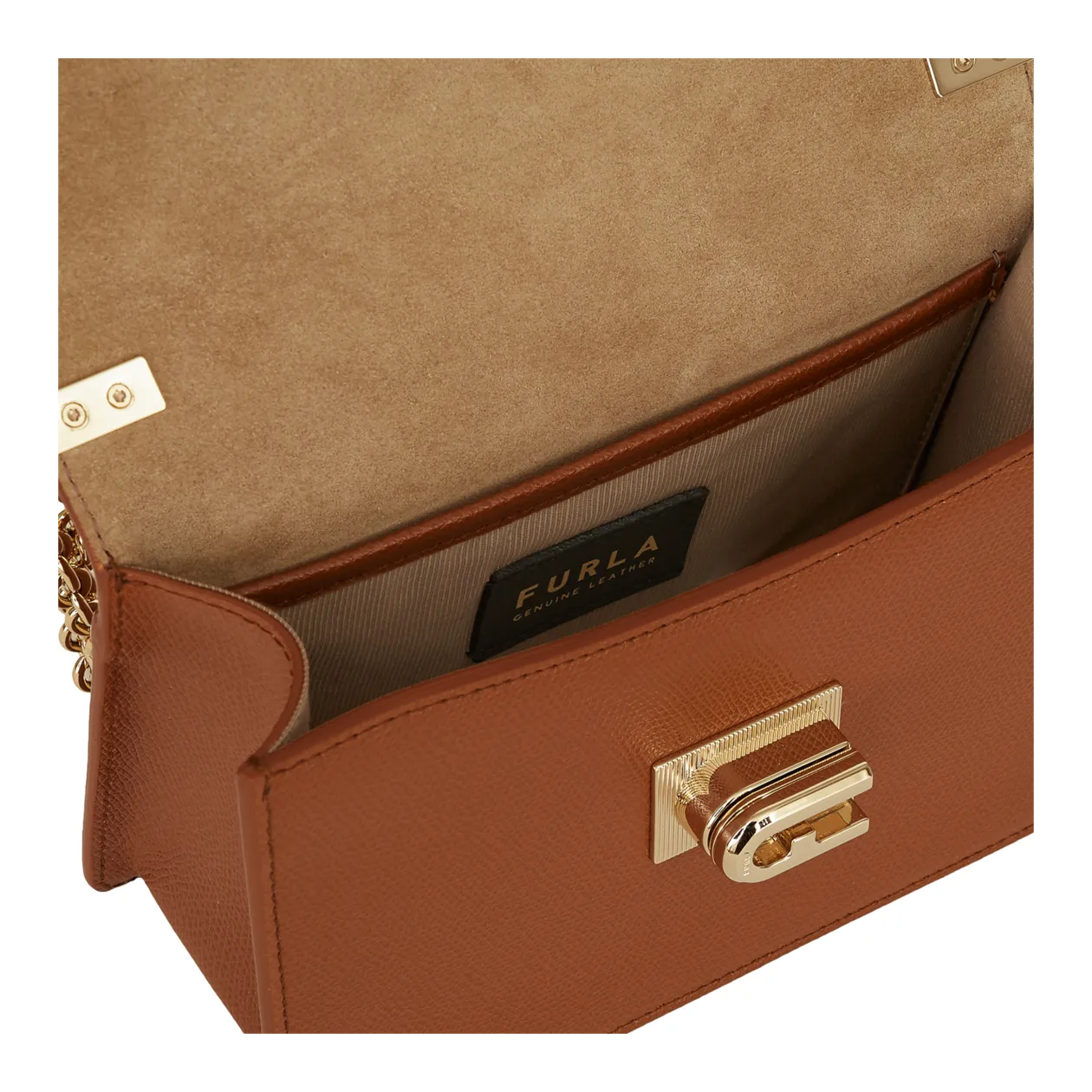 Furla 1927 Mini borsa a tracolla, cognac