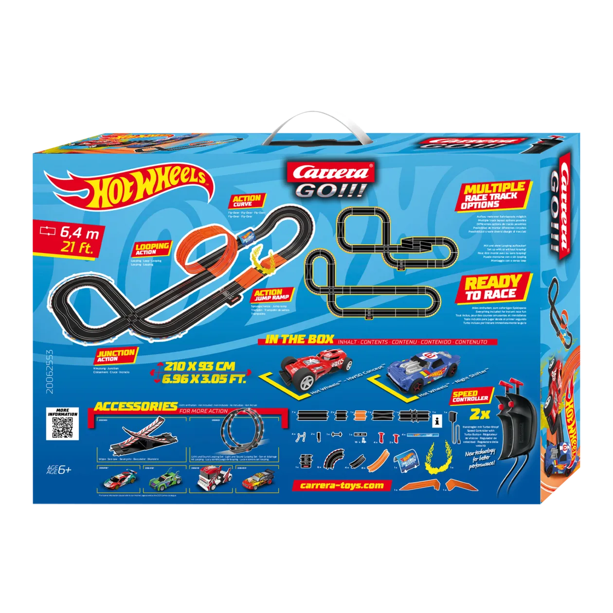 Carrera GO!!! Hot Wheels™ 6.4 Racetrack Set