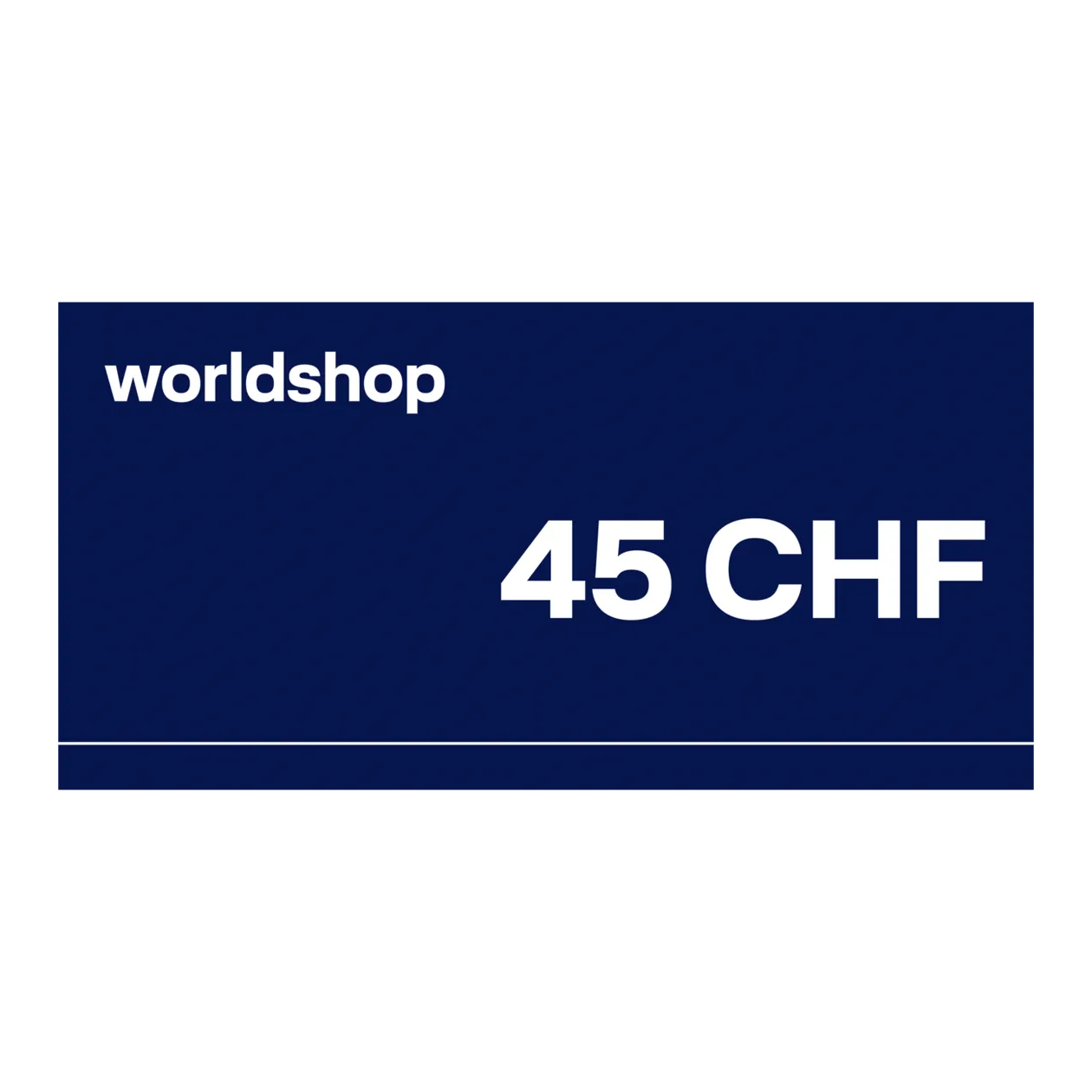 Digitaler Worldshop Geschenkgutschein im Wert von 45 CHF (Meilen einlösen)