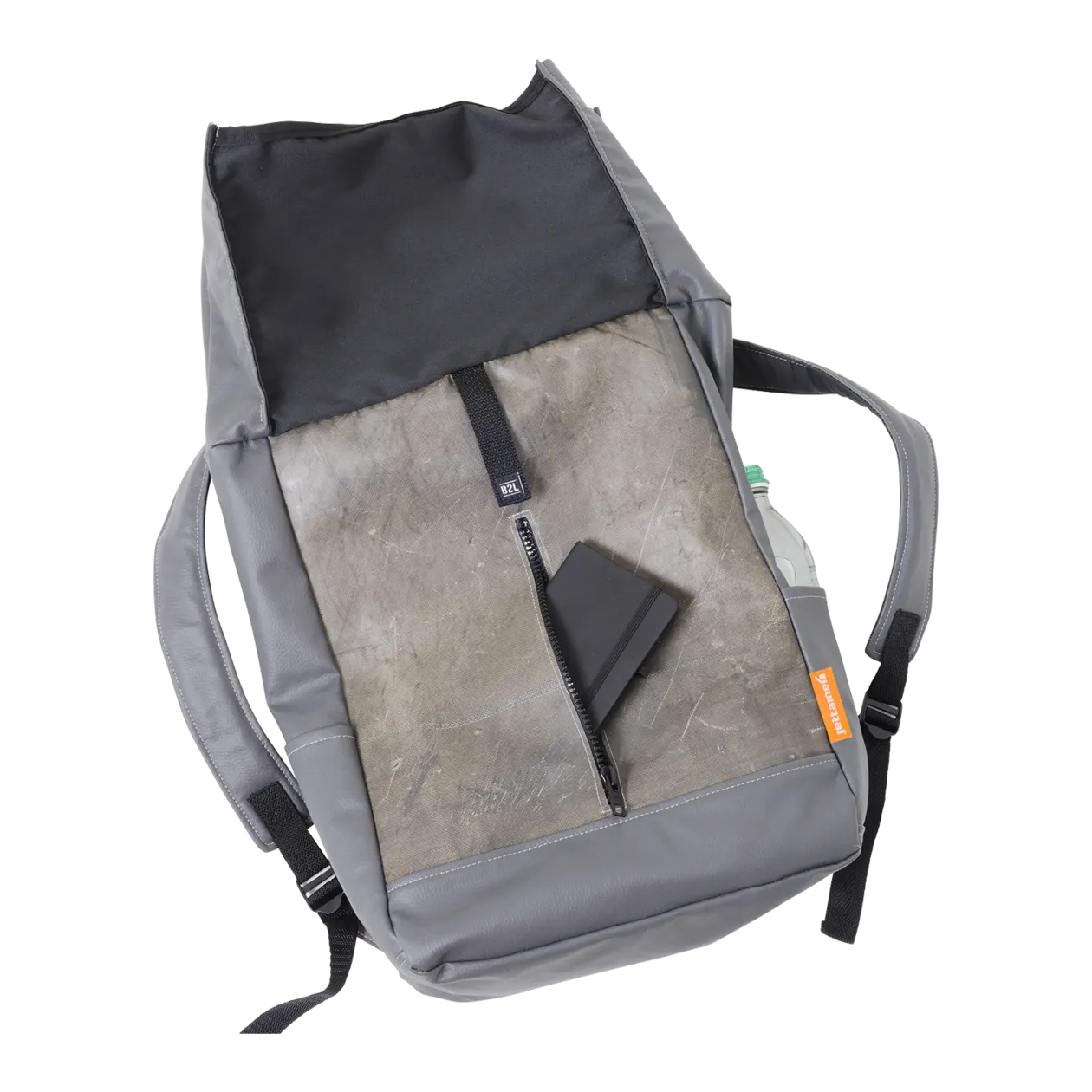 BAG TO LIFE Jettainer ULD Sac à dos enroulable, Signal Orange / Aviation Grey