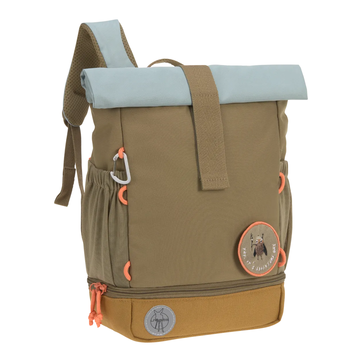 LÄSSIG Mini Rolltop Nature Kinderrucksack, Olive