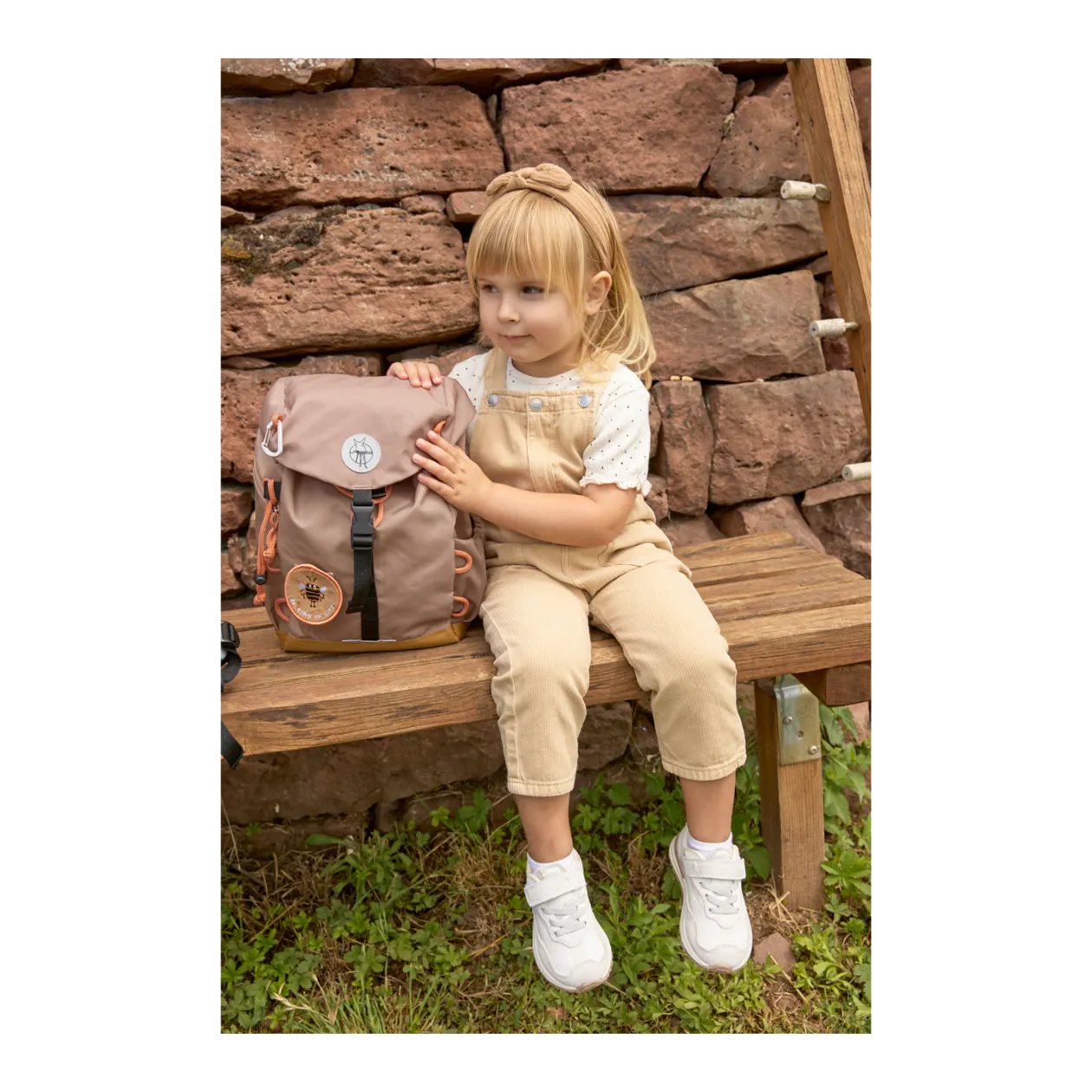 LÄSSIG Mini Outdoor Backpack Nature Kinderrucksack, Hazelnut