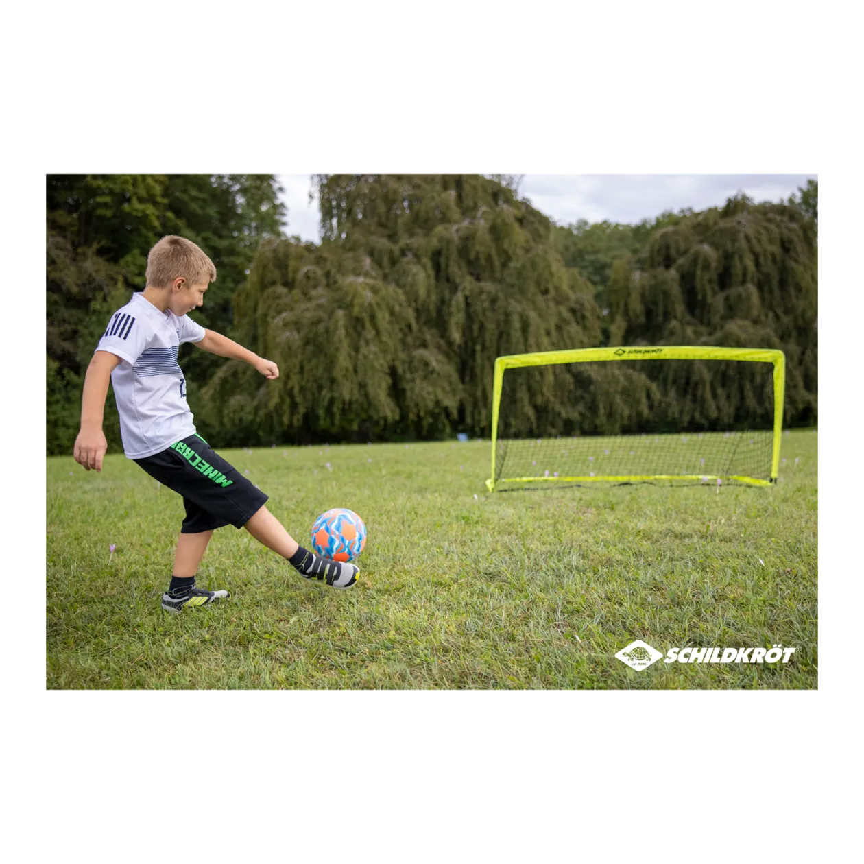 Schildkröt tragbares Fußballtor XL, Gelb