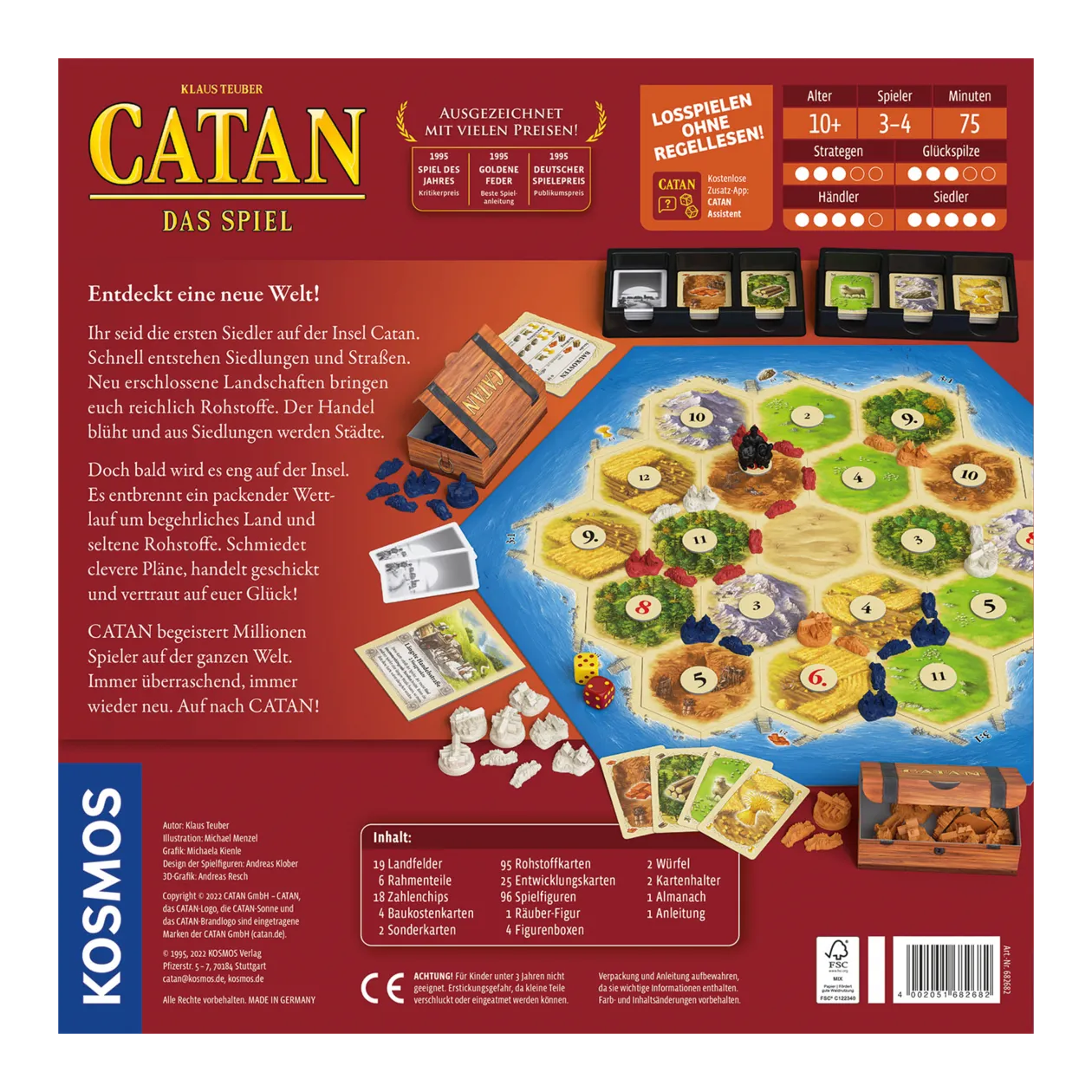 KOSMOS CATAN Le jeu de base, jeu de société