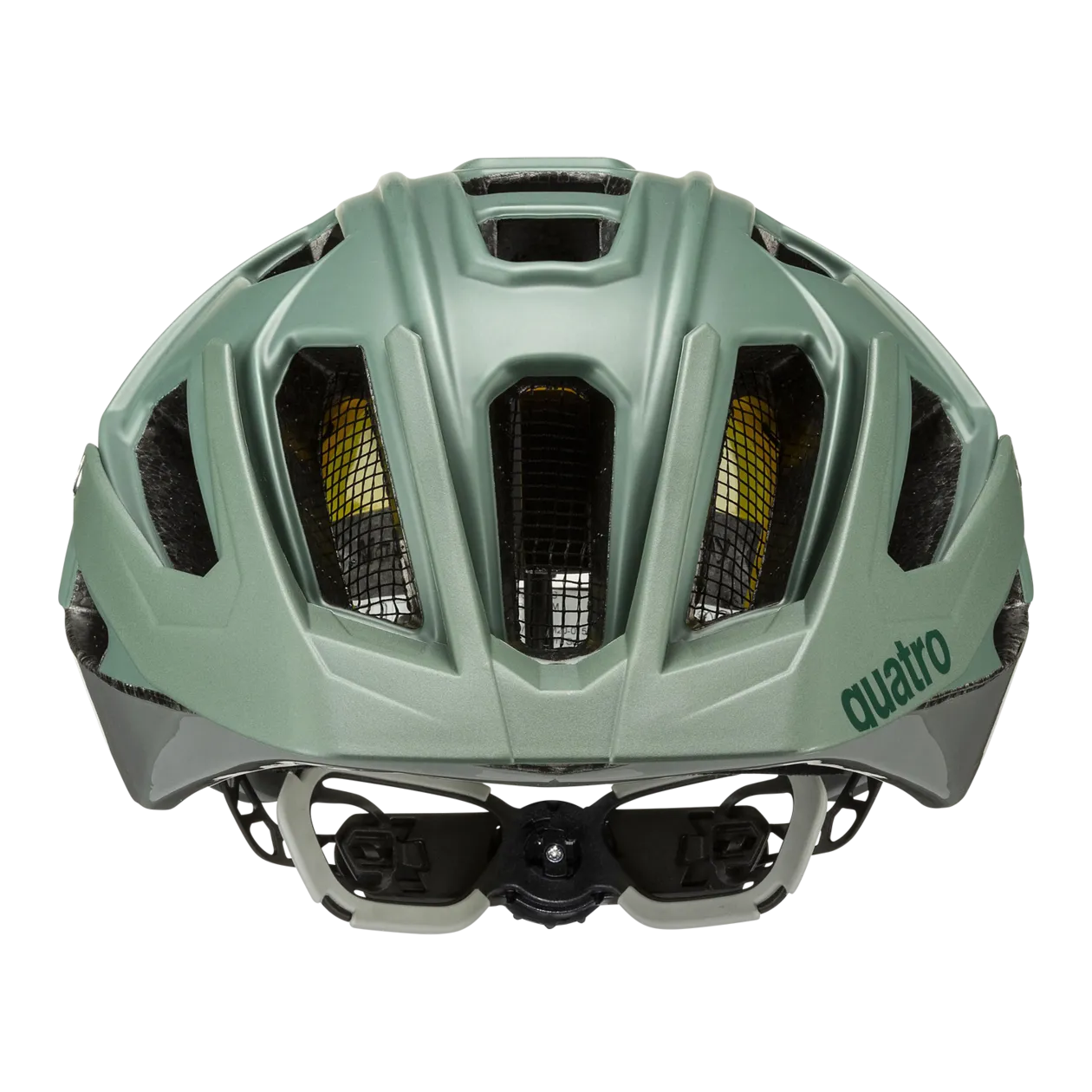 uvex quatro cc MIPS Fahrradhelm, 52-57 cm, Moss Green / Rhino Ma