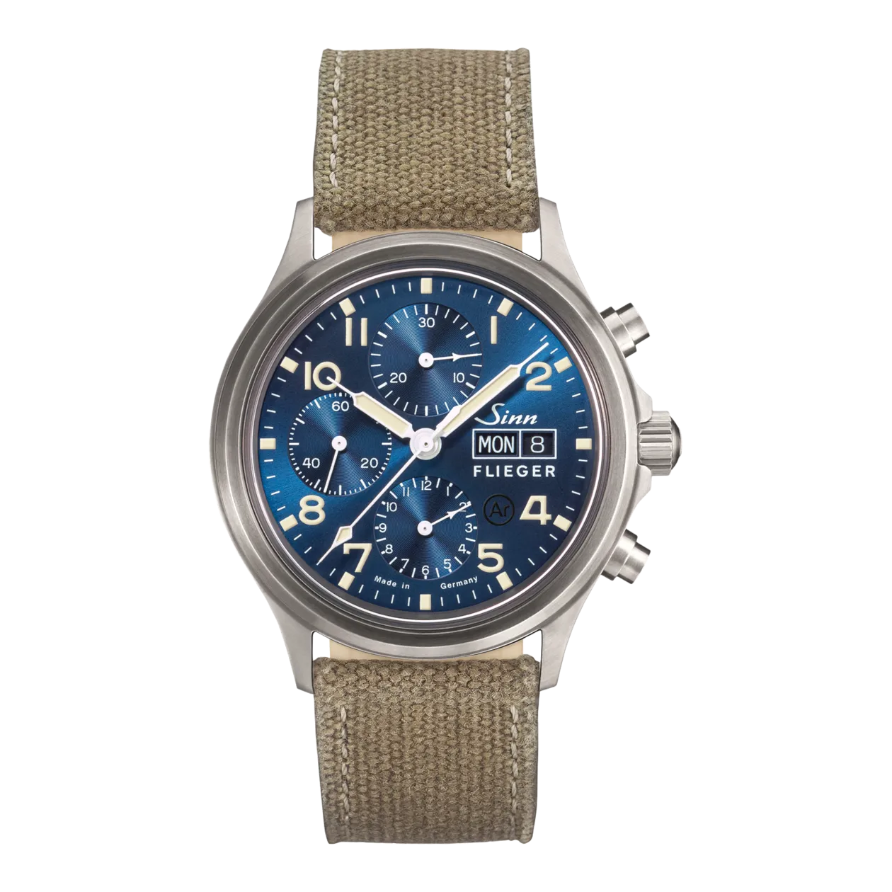 Sinn 358 Sa FLIEGER B E Montre automatique, acier inoxydable / sable