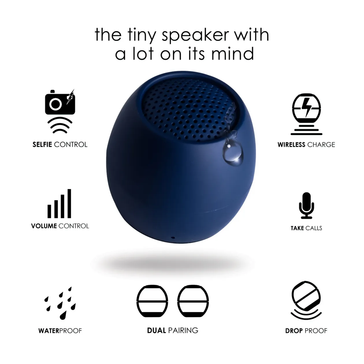 Boompods Zero Enceinte Bluetooth®, bleu