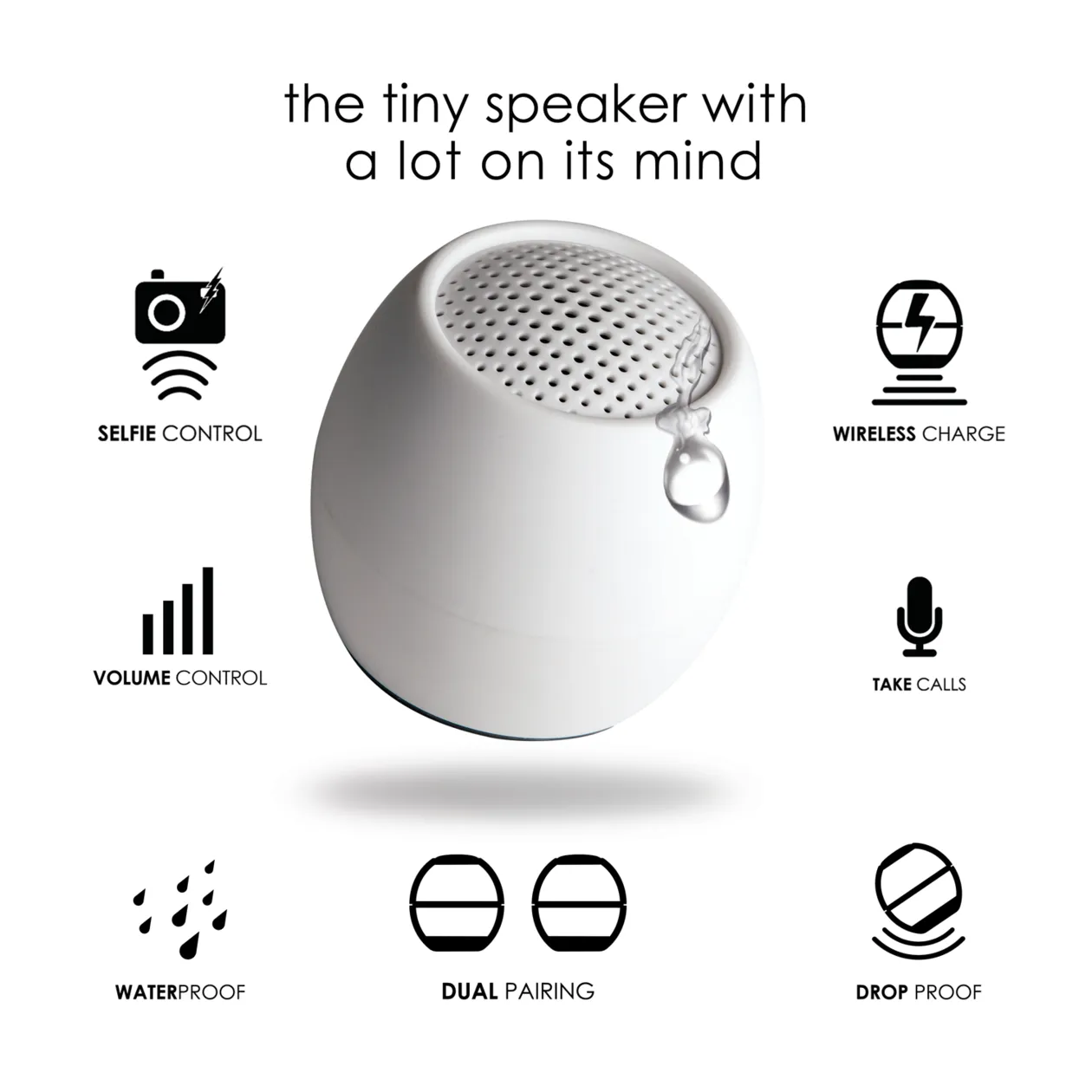 Boompods Zero Enceinte Bluetooth®, blanc