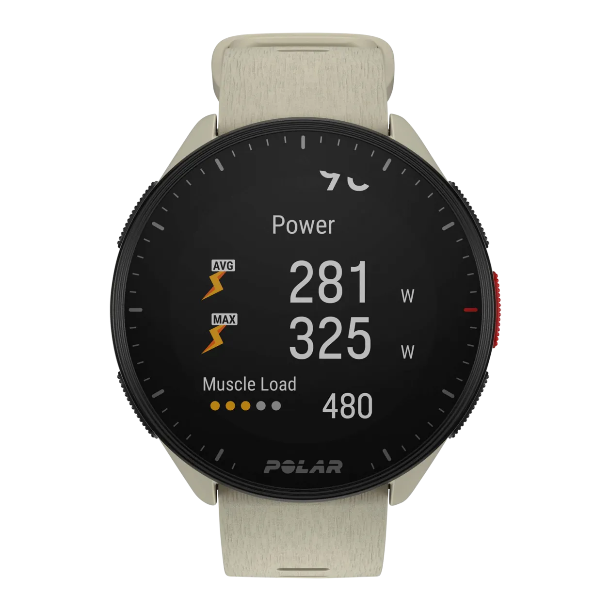 Polar Pacer GPS-Laufuhr, Cloud White