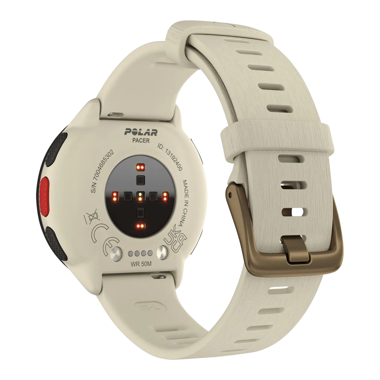 Polar Pacer GPS-Laufuhr, Cloud White