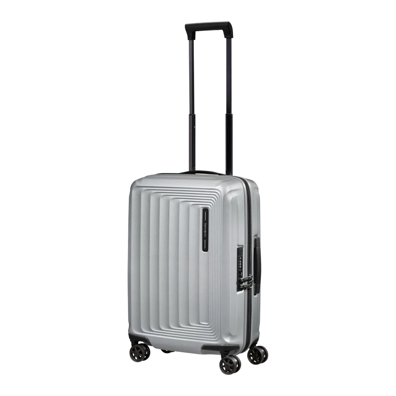 Samsonite Nuon Spinner 55/20 Cabin Trolley (Expandable), Matt Silver