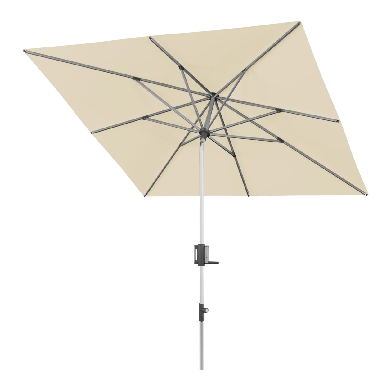 Knirps Apoll Parasol droit à manivelle, 240 x 240 cm, Nature