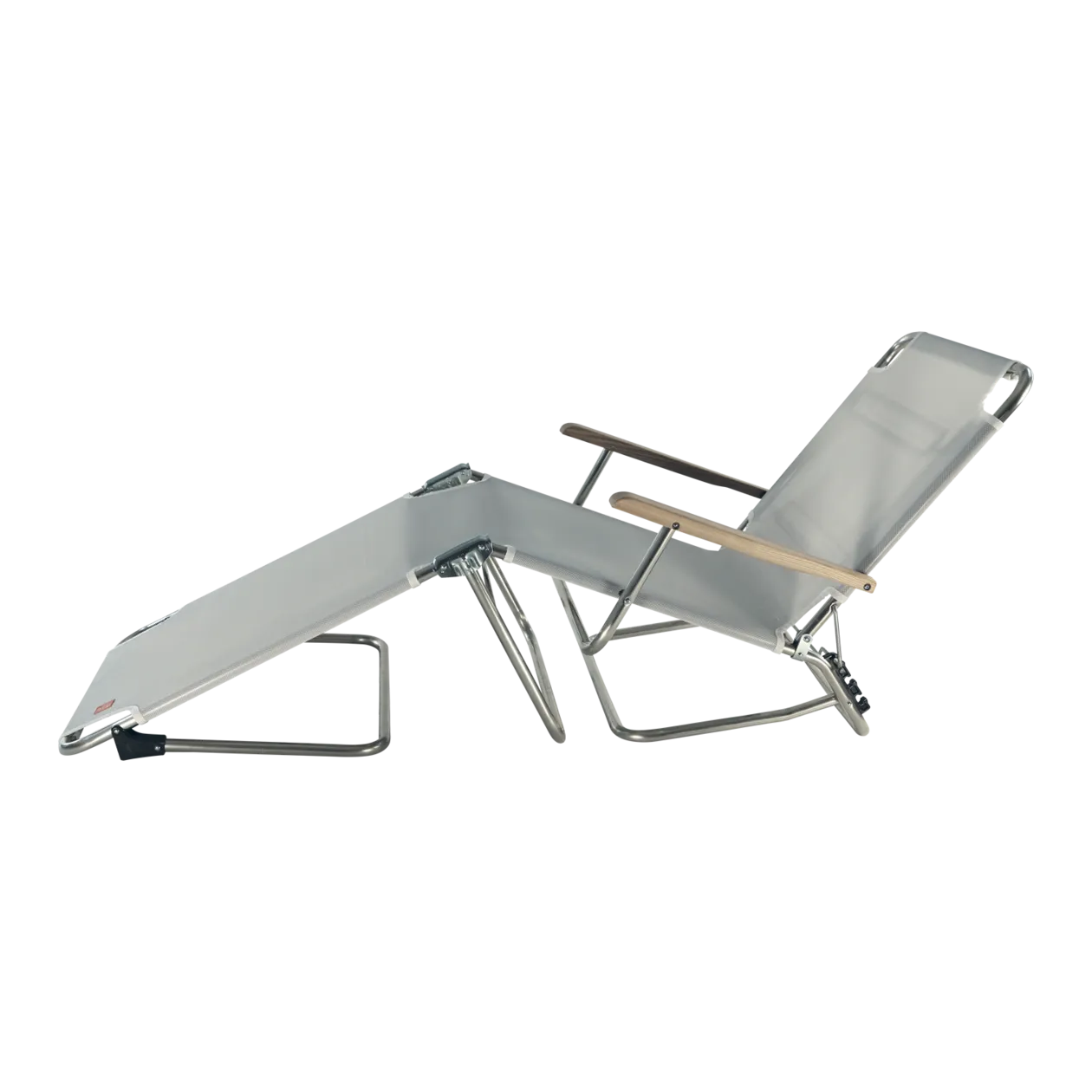 jankurtz Fiam Amigo 40+ Chaise longue à trois pieds, gris argenté