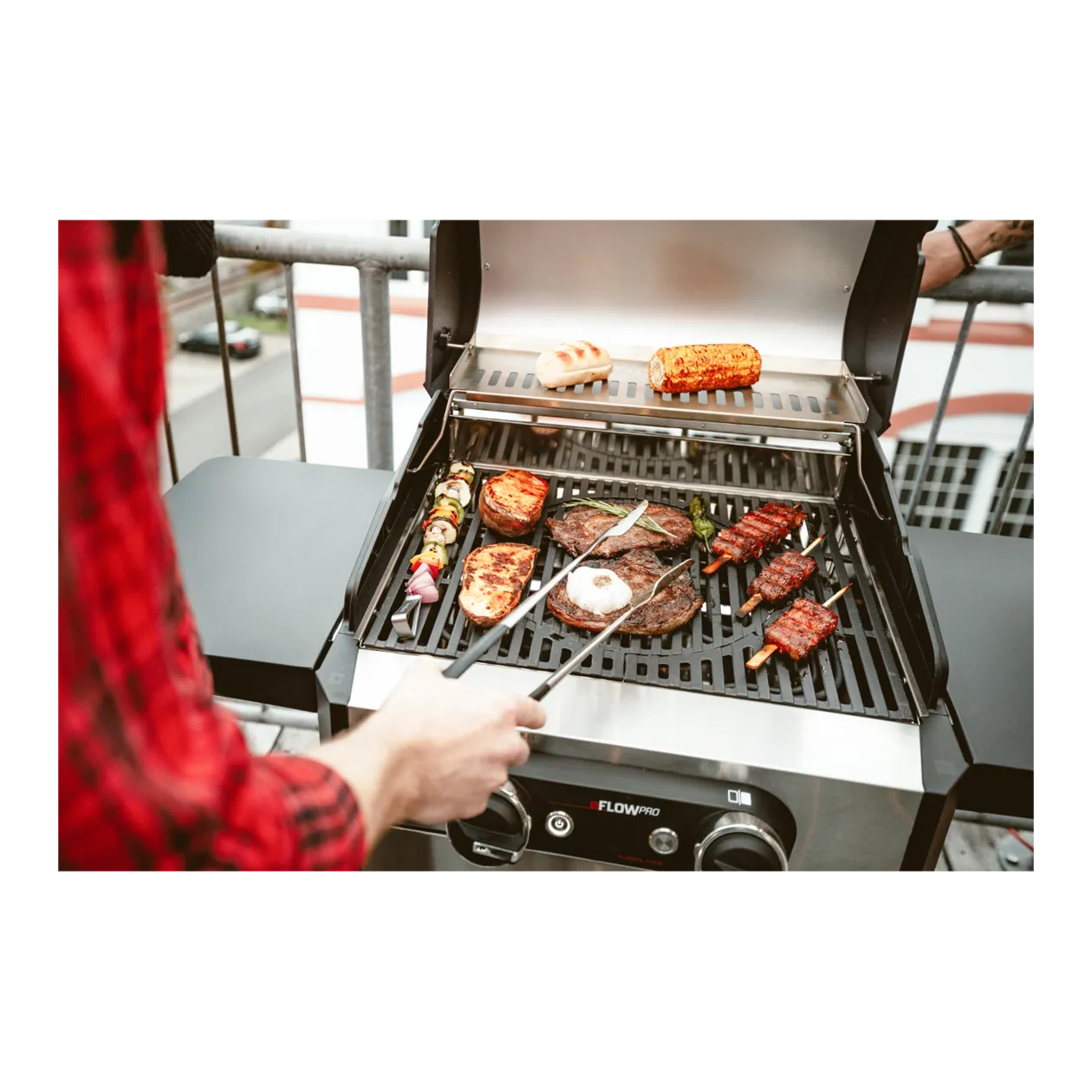 Enders eFlow Pro 2 Turbo Elektrogrill, Edelstahl