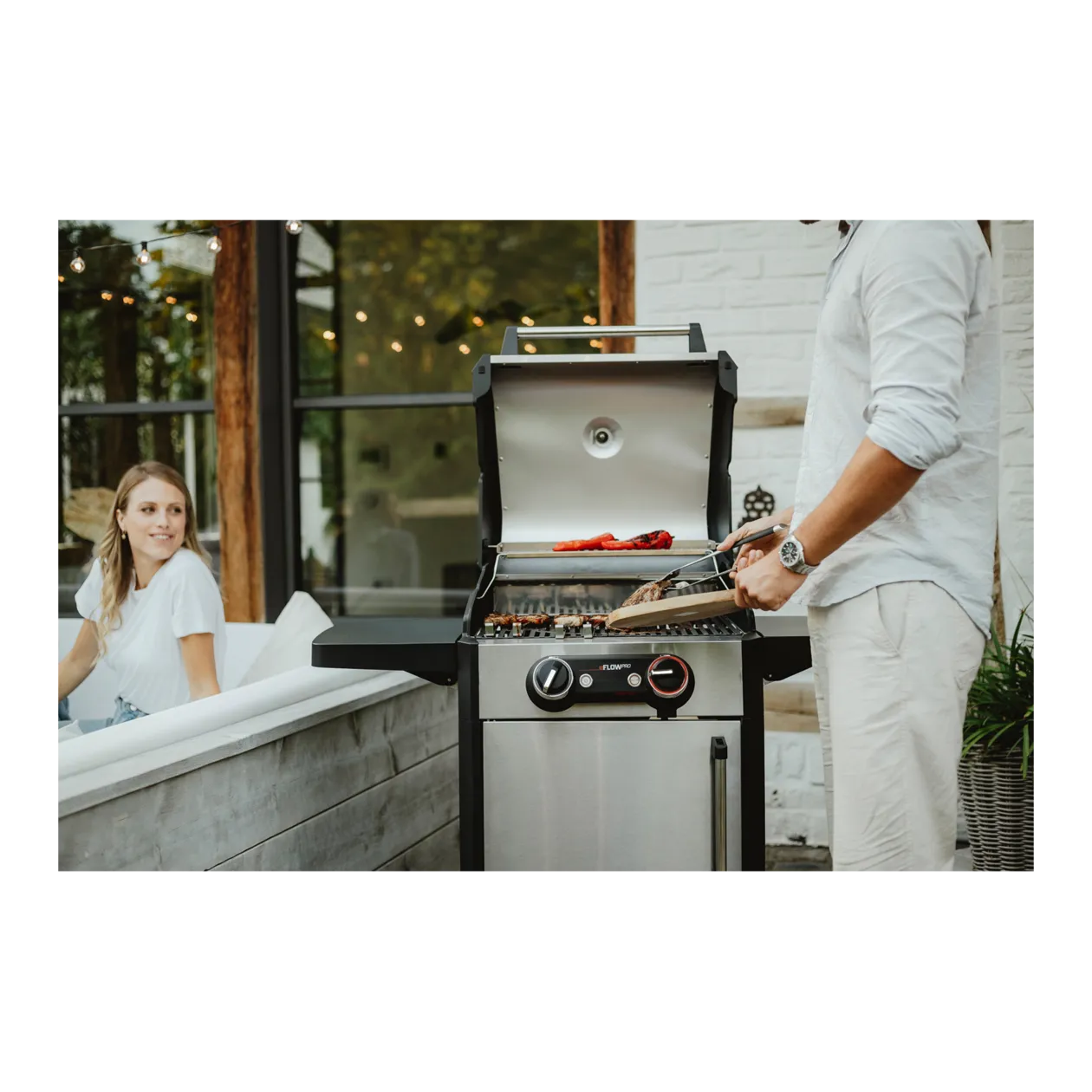 Enders eFlow Pro 2 Turbo Elektrogrill, Edelstahl