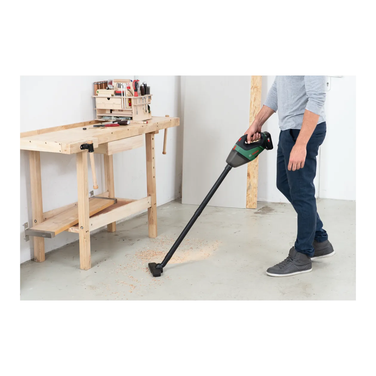 Bosch UniversalVac 18 Akku-Staubsauger, Forest Green