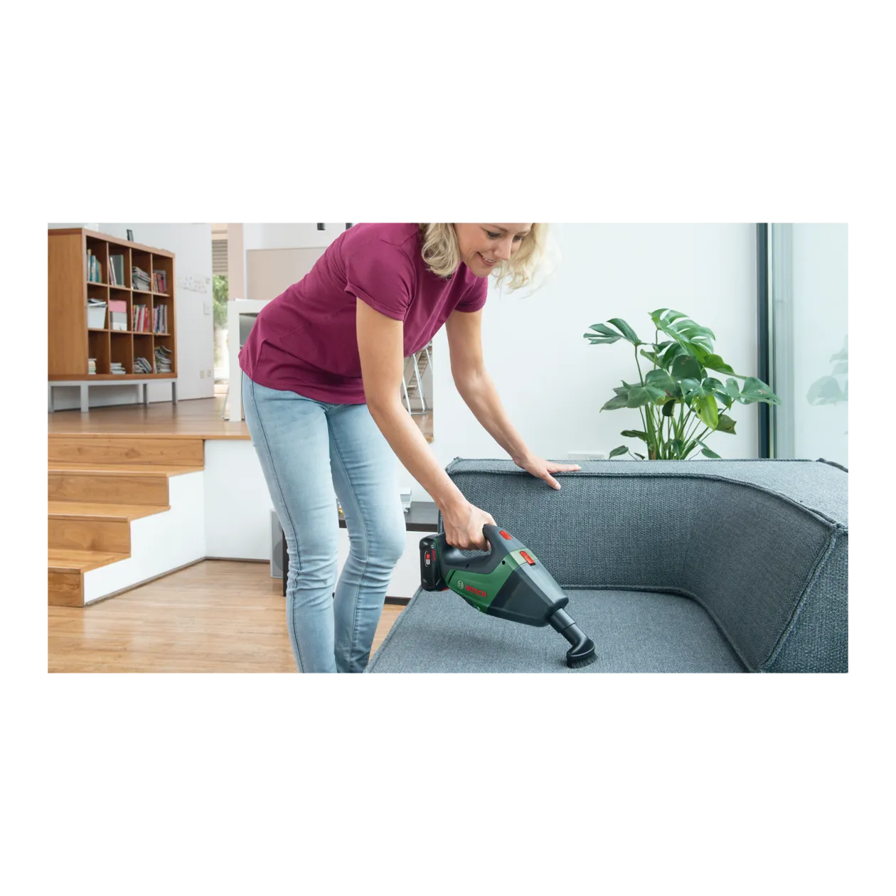 Bosch UniversalVac 18 Cordless Vacuum Cleaner, Forest Green