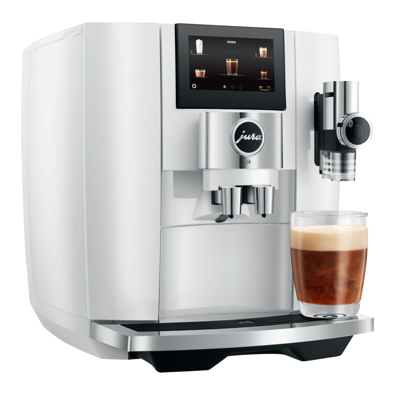 JURA J8 (EA) Kaffeevollautomat, Piano White