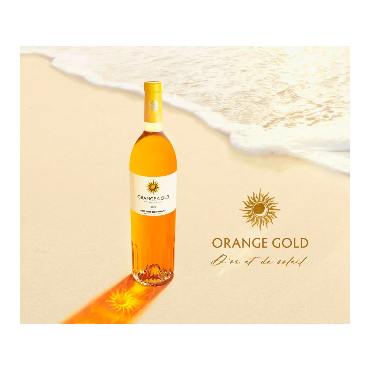 Gérard Bertrand Orange Gold Organic Wine 2021, 3 Bottles, France