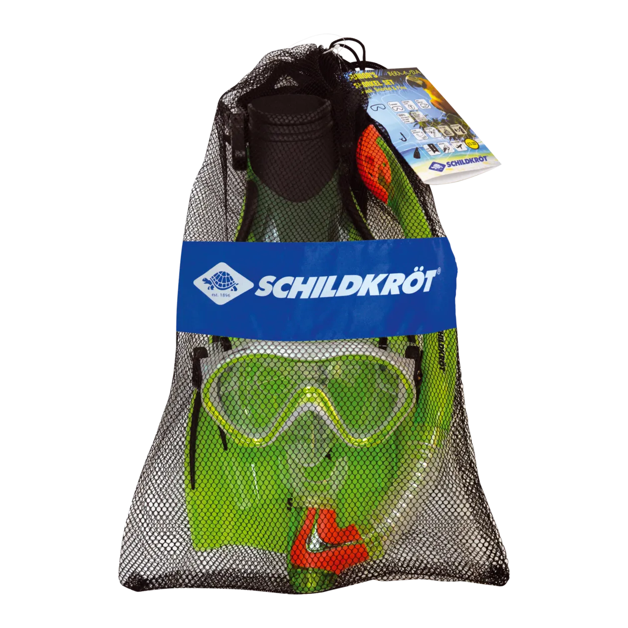 Schildkröt Junior Bermuda Schnorchel-Set, 3-tlg., Grün