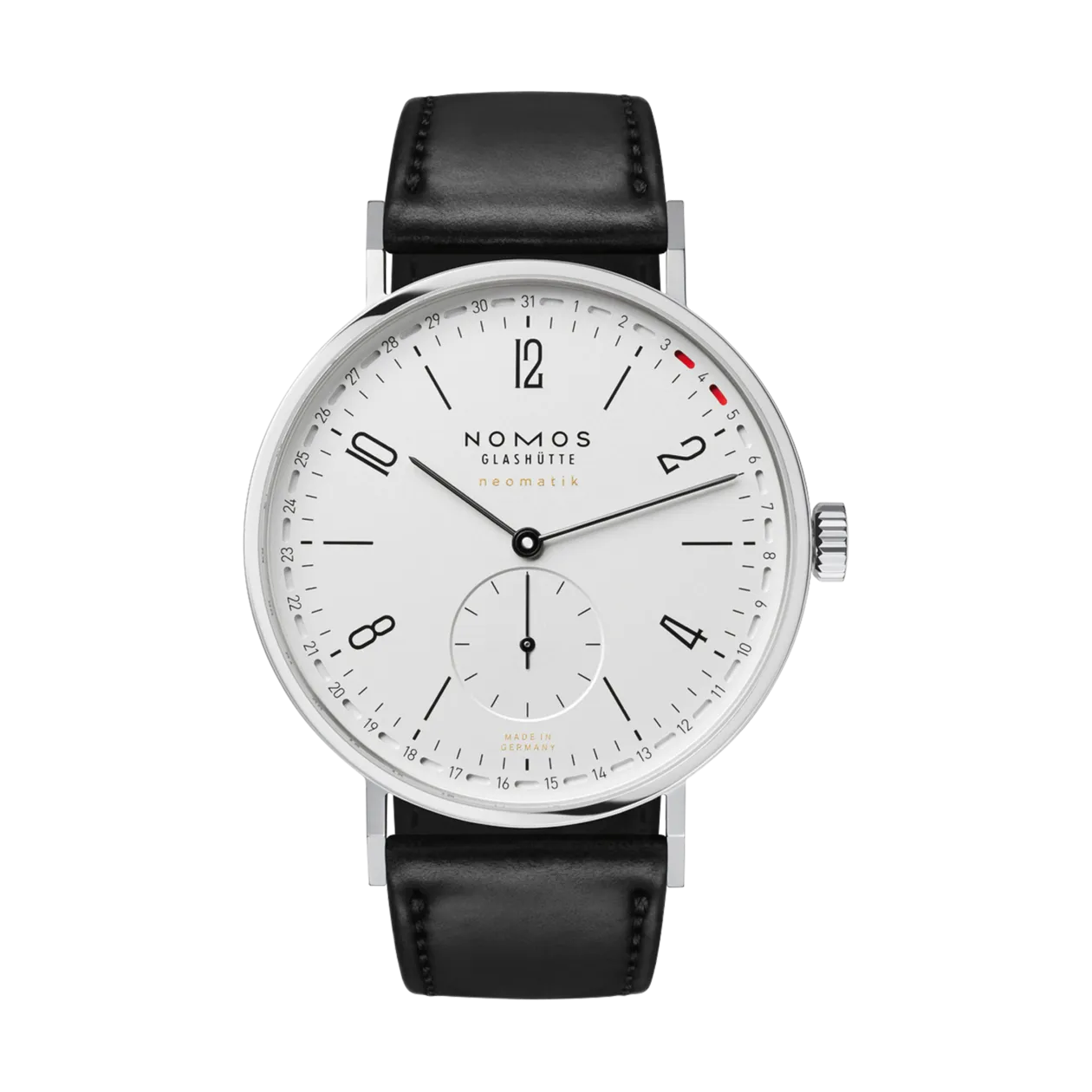 NOMOS Glashütte Tangente neomatik 41 Update Armbanduhr, Silber/Weiß