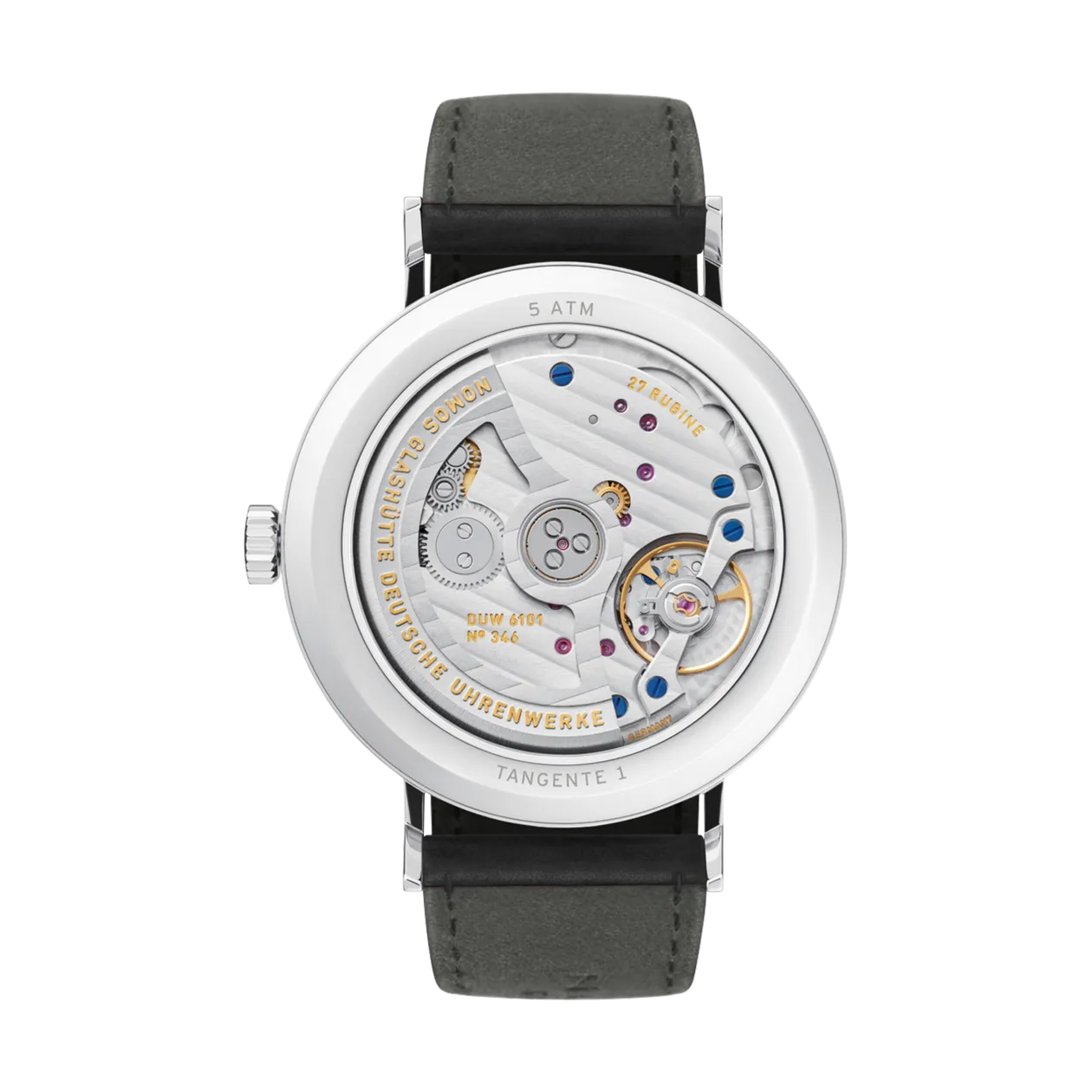 NOMOS Glashütte Tangente neomatik 41 Update Armbanduhr, Silber/Weiß