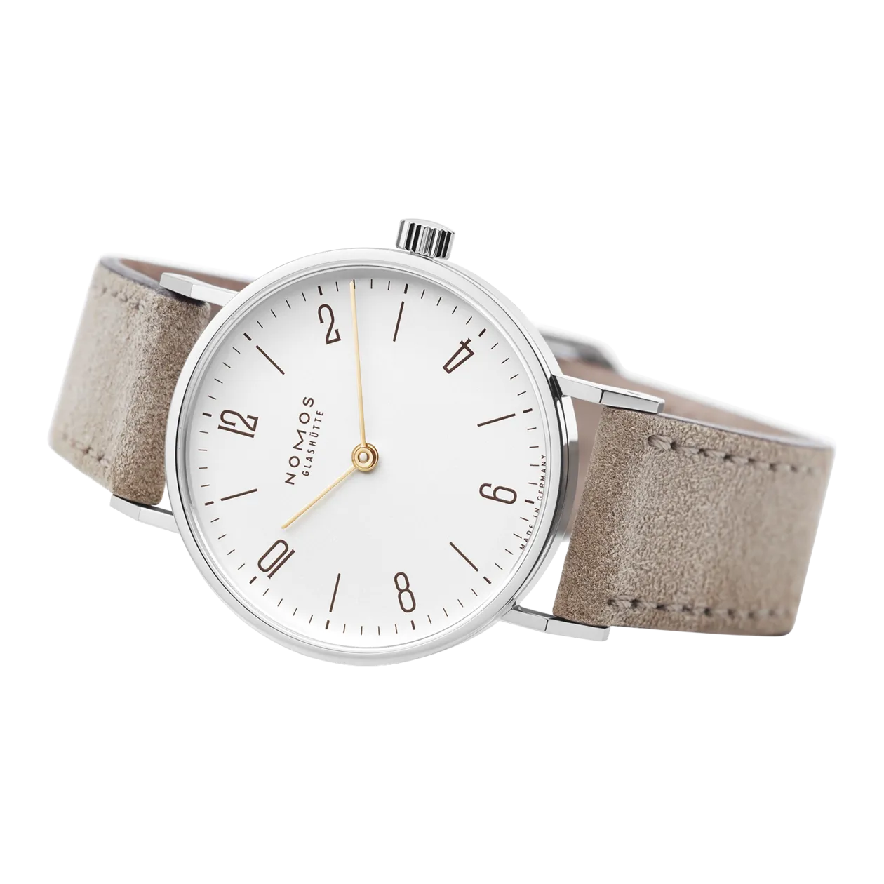 NOMOS Glash´¥„tte Tangente 33 Duo Armbanduhr, Silber/Wei.