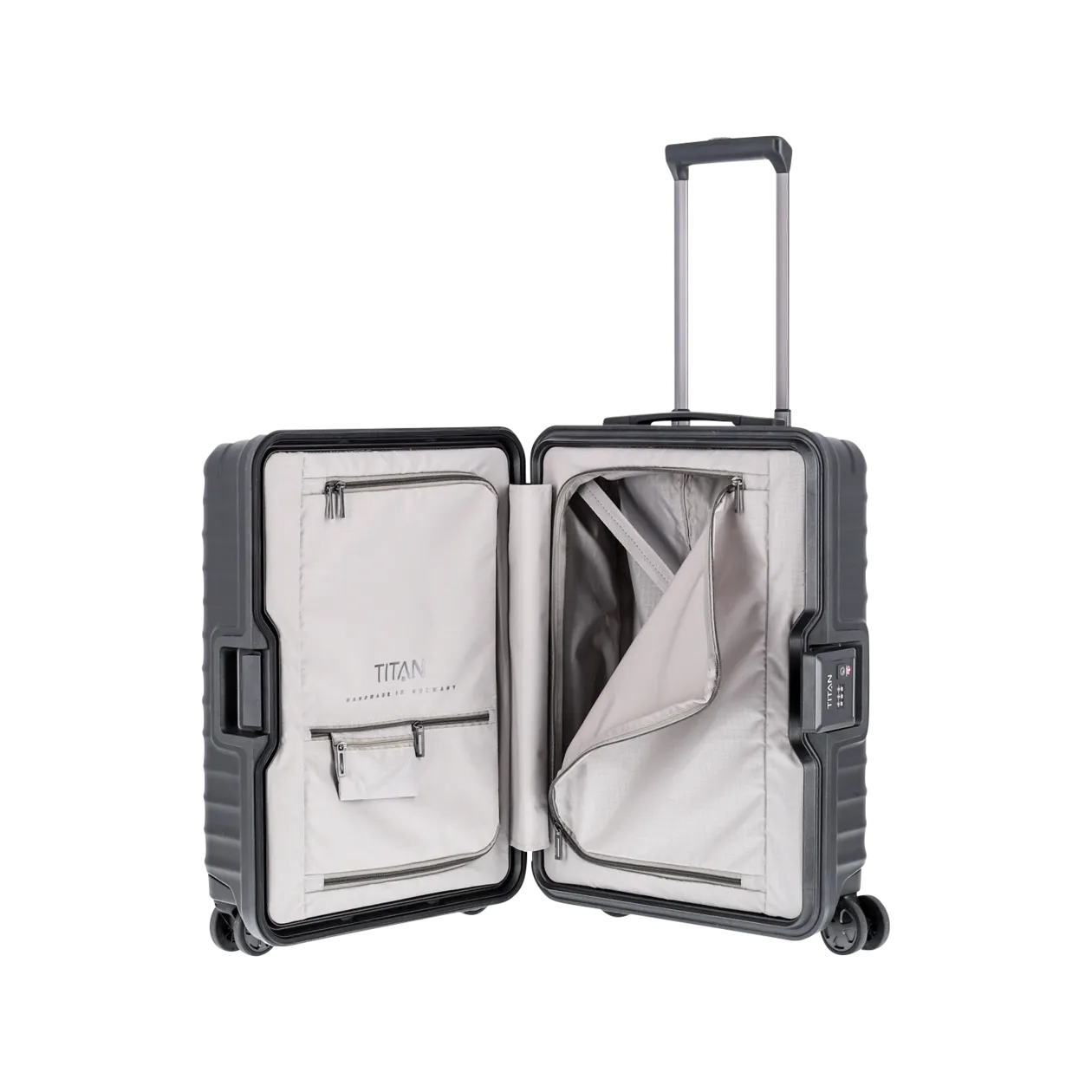 TITAN® LITRON FRAME Valise à roulettes S, 4 roulettes, noir