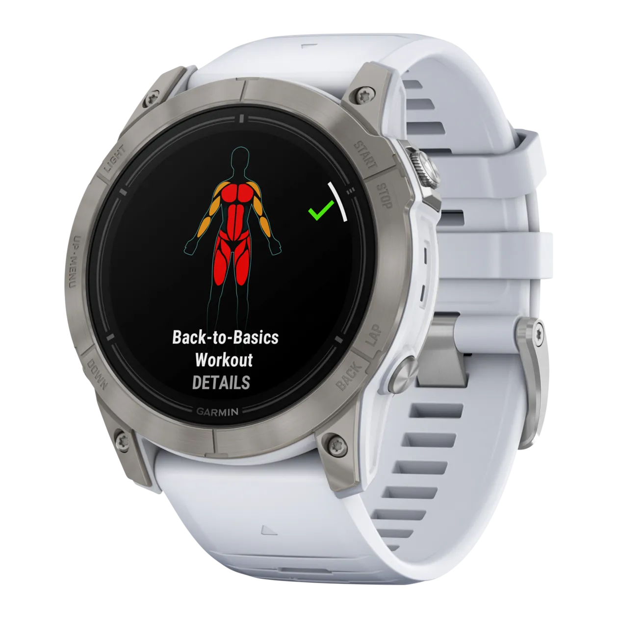 Garmin Epix™ Pro Sapphire 51 mm Montre GPS connectée multisport, blanc minéral / titane