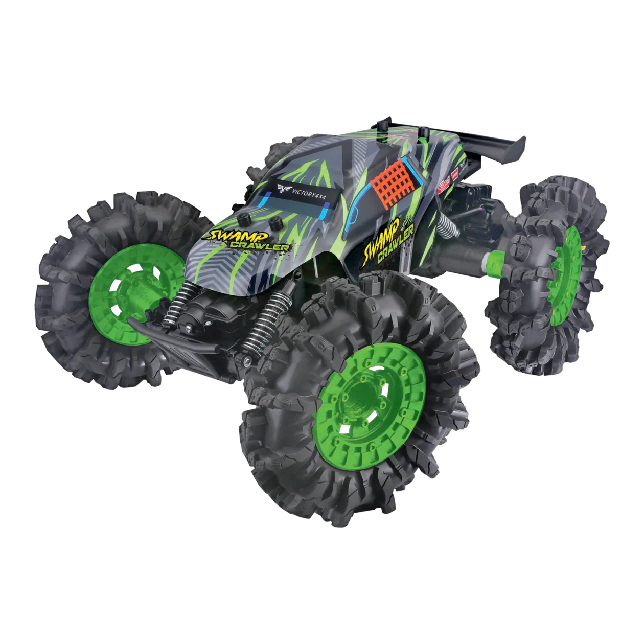 Maisto R/C Swamp Crawler Remote-Controlled Vehicle, Green/Black