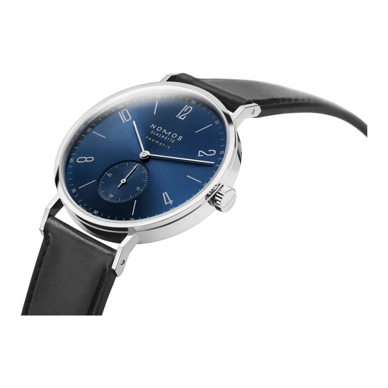 NOMOS Glashütte Tangente neomatik 39 blu oro Orologio automatico, blu/nero