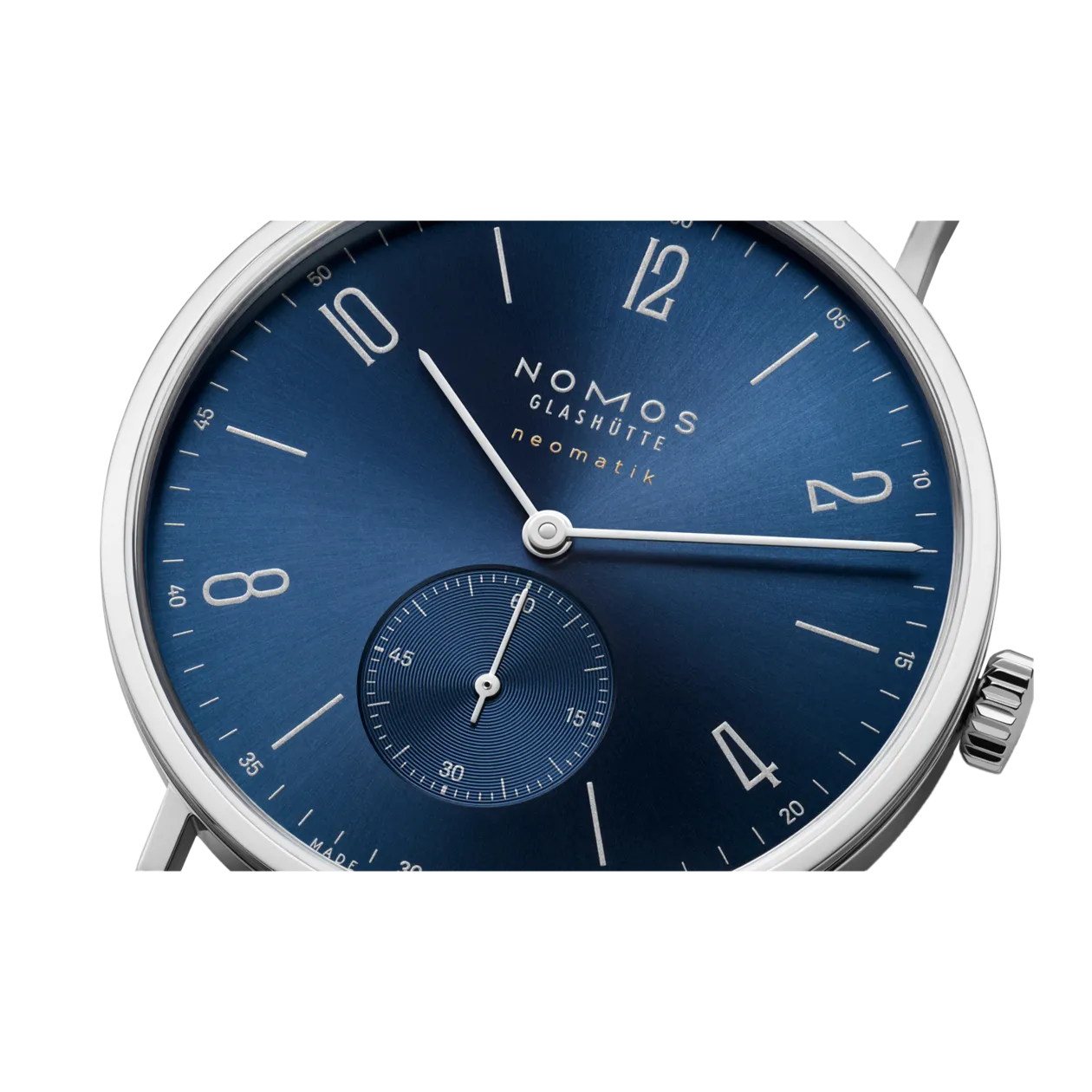 NOMOS Glashütte Tangente neomatik 39 blu oro Orologio automatico, blu/nero