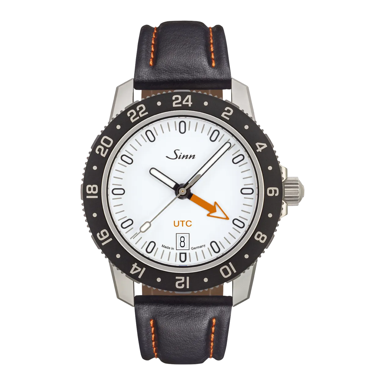 Sinn 105 St Sa UTC W Automatic Watch, Black/White