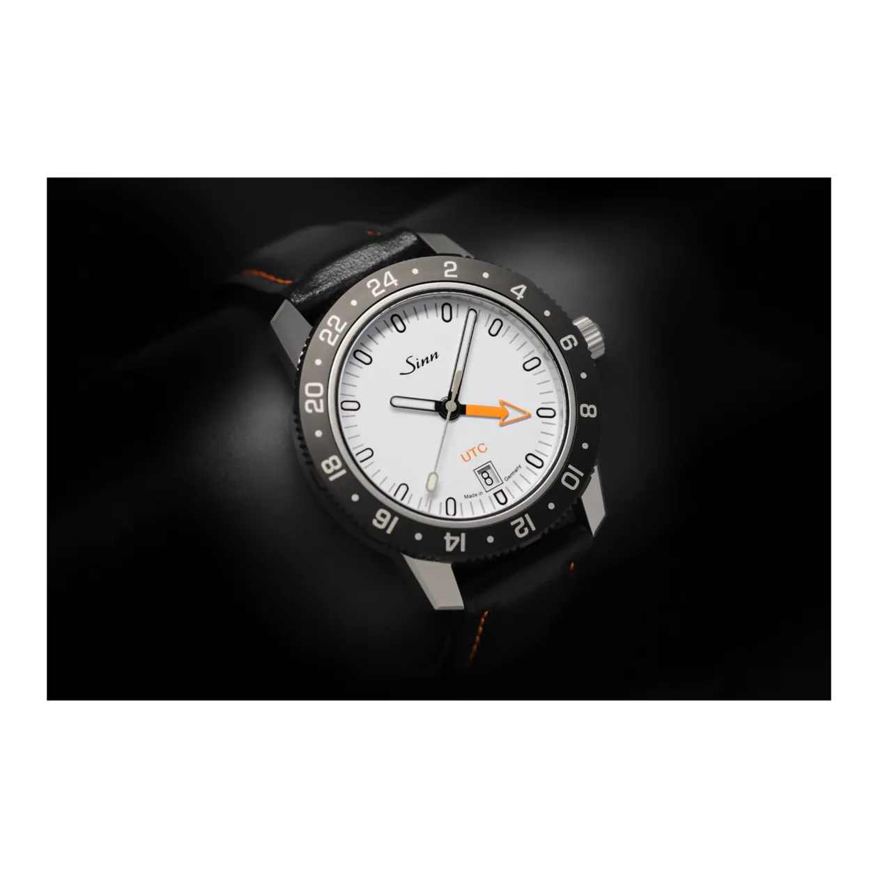 Sinn 105 St Sa UTC W Automatic Watch, Black/White