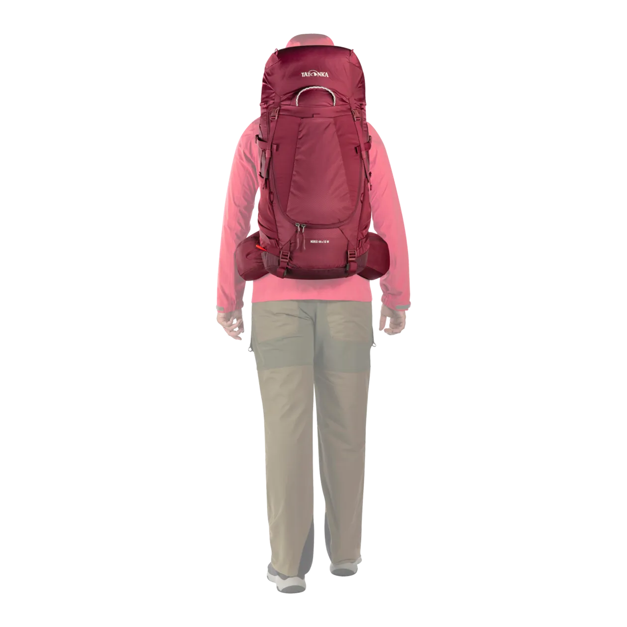 Tatonka Norix 44+10 Women Tourenrucksack, Bordeaux Red / Red Dahlia