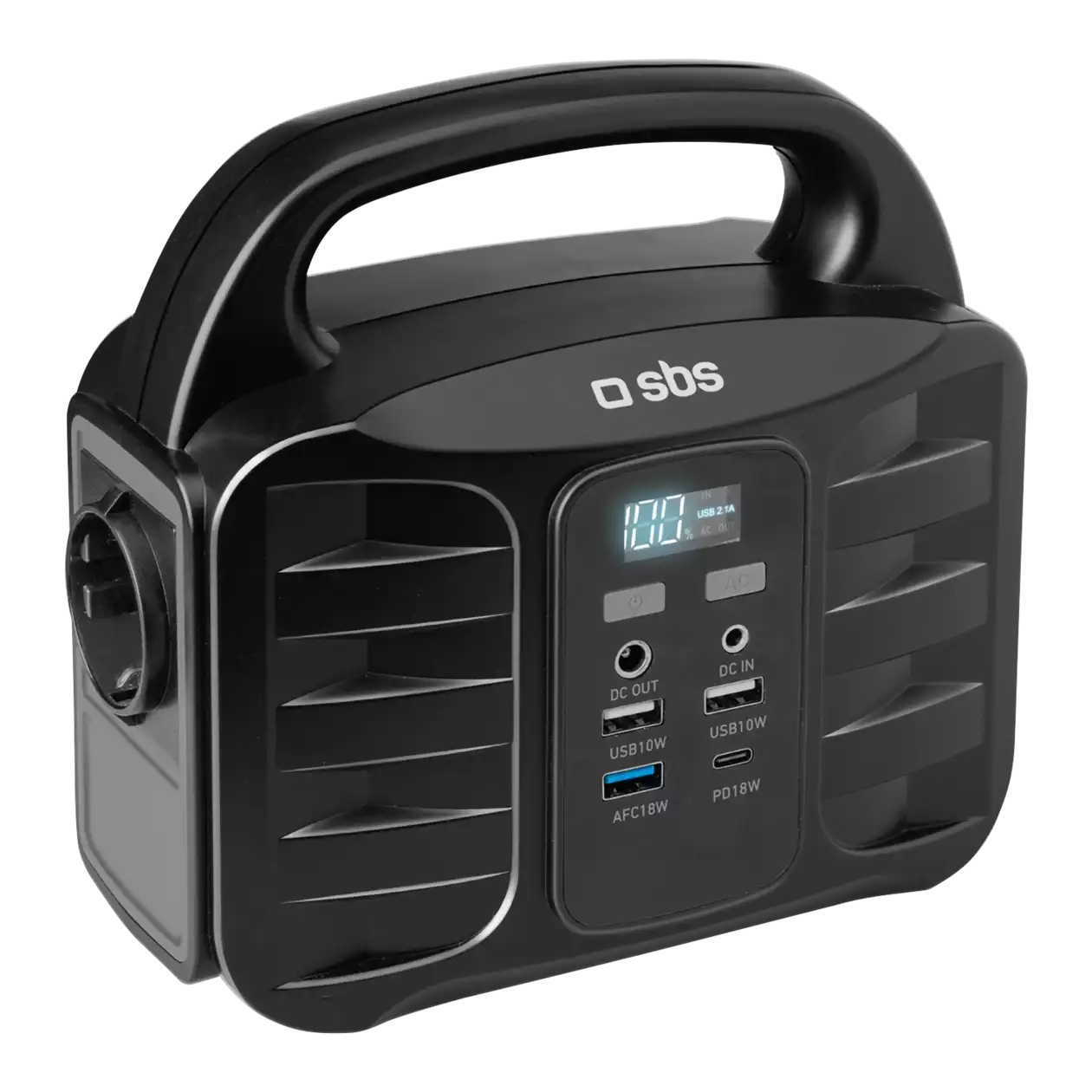 SBS Portable Power Station 150 W Ladestation, Schwarz