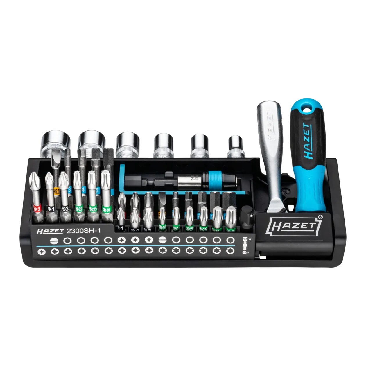 HAZET SmartHolder Kit d'outils, 39 pièces, bleu