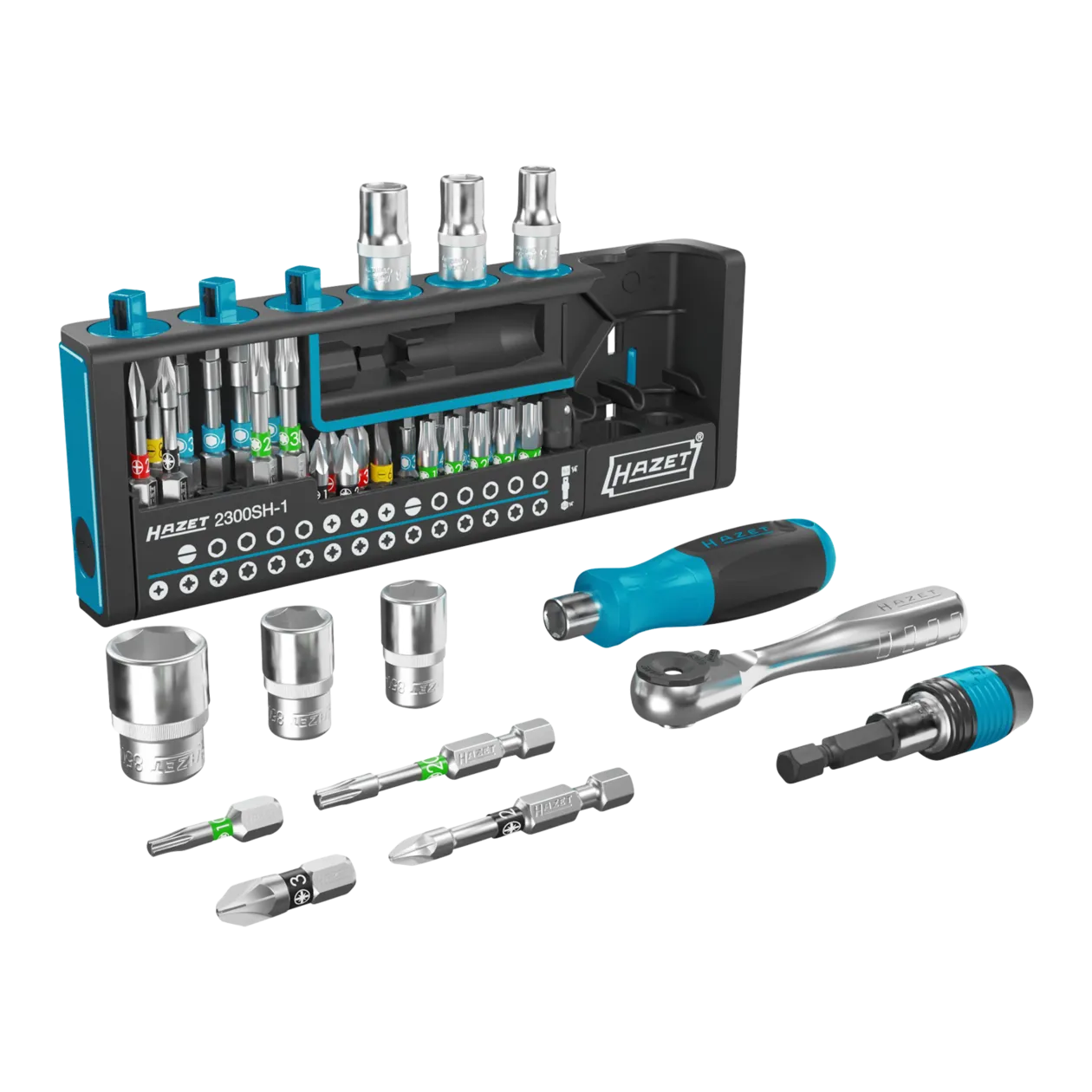 HAZET SmartHolder Kit d'outils, 39 pièces, bleu