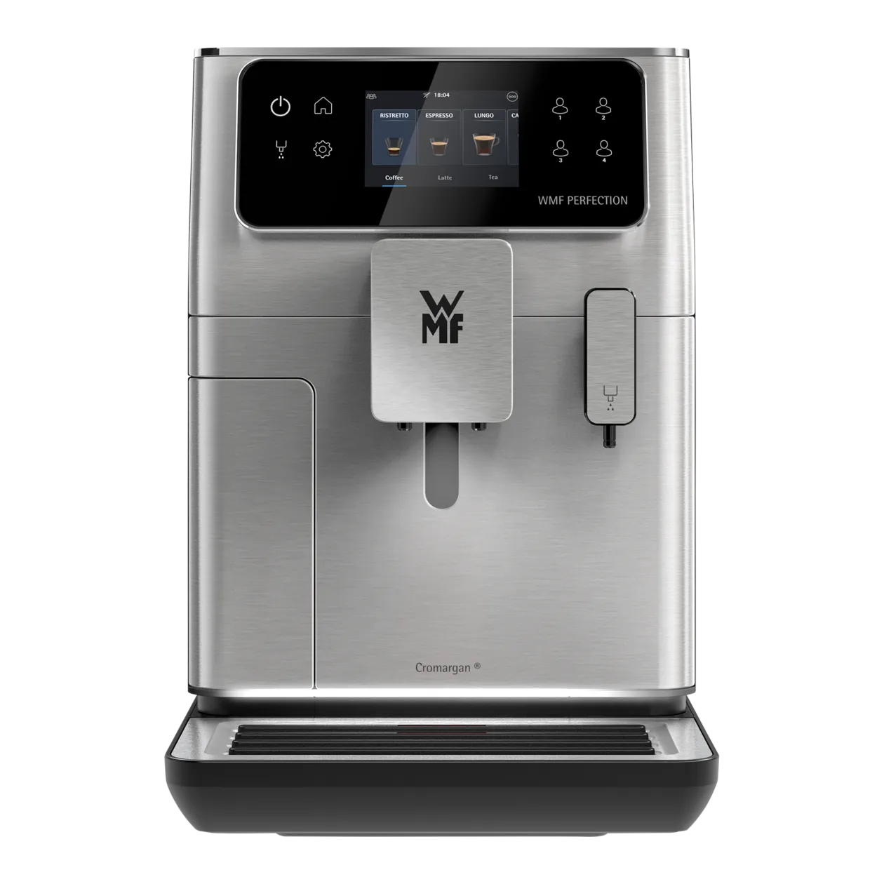 WMF Perfection 640 Automatic Coffee Machine, Brushed Silver