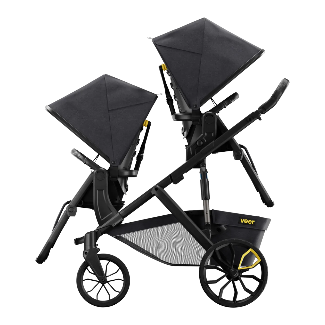 Veer Switchback &Roll Stroller Frame, Dark Grey / Black