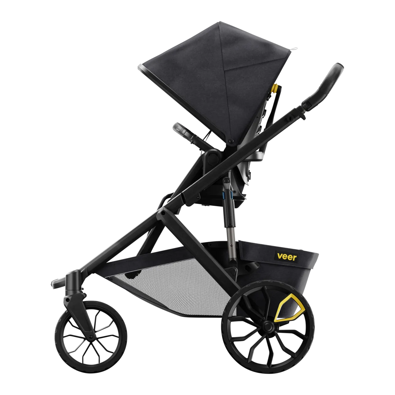 Veer Switchback &Roll Stroller Frame, Dark Grey / Black