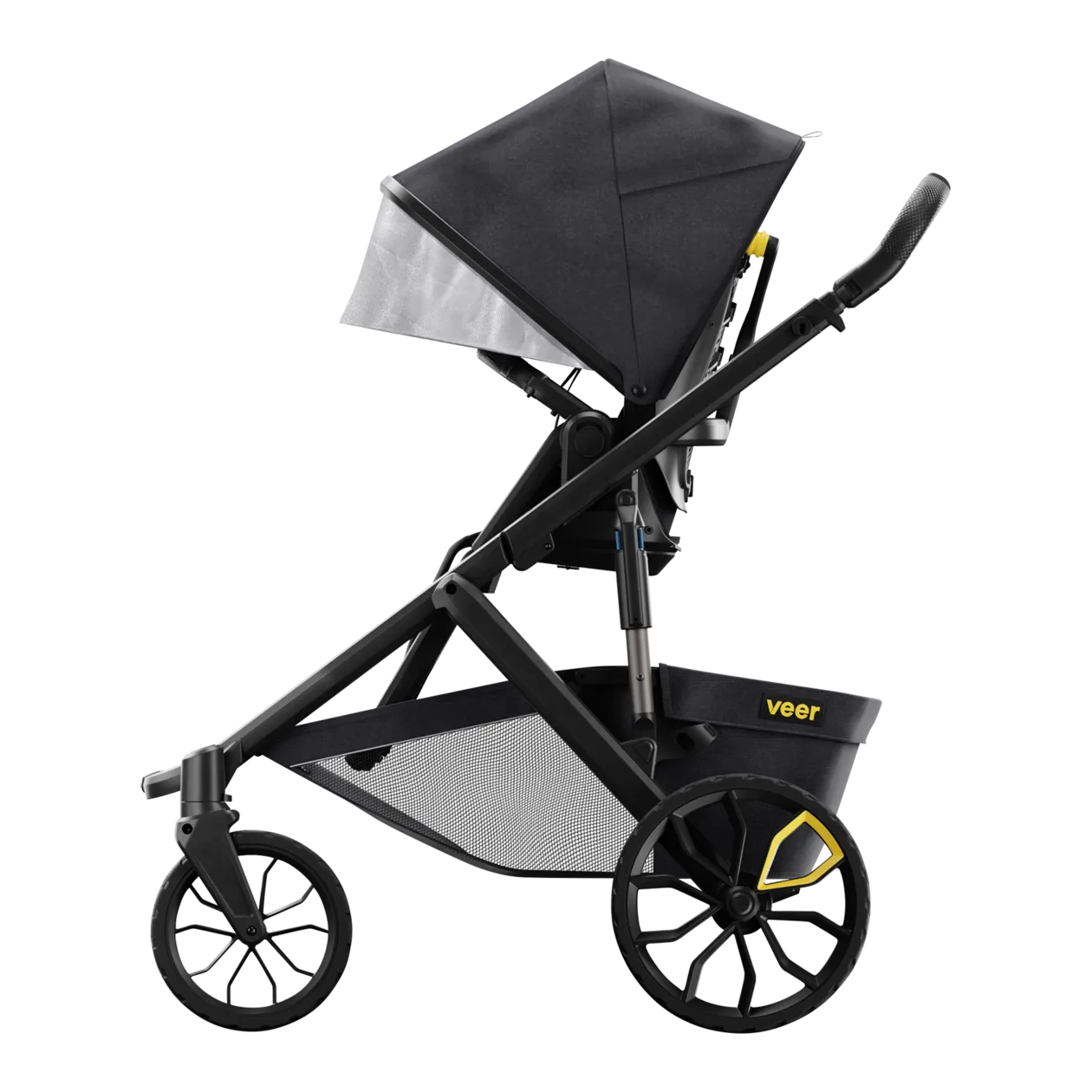 Veer Switchback &Roll Stroller Frame, Dark Grey / Black