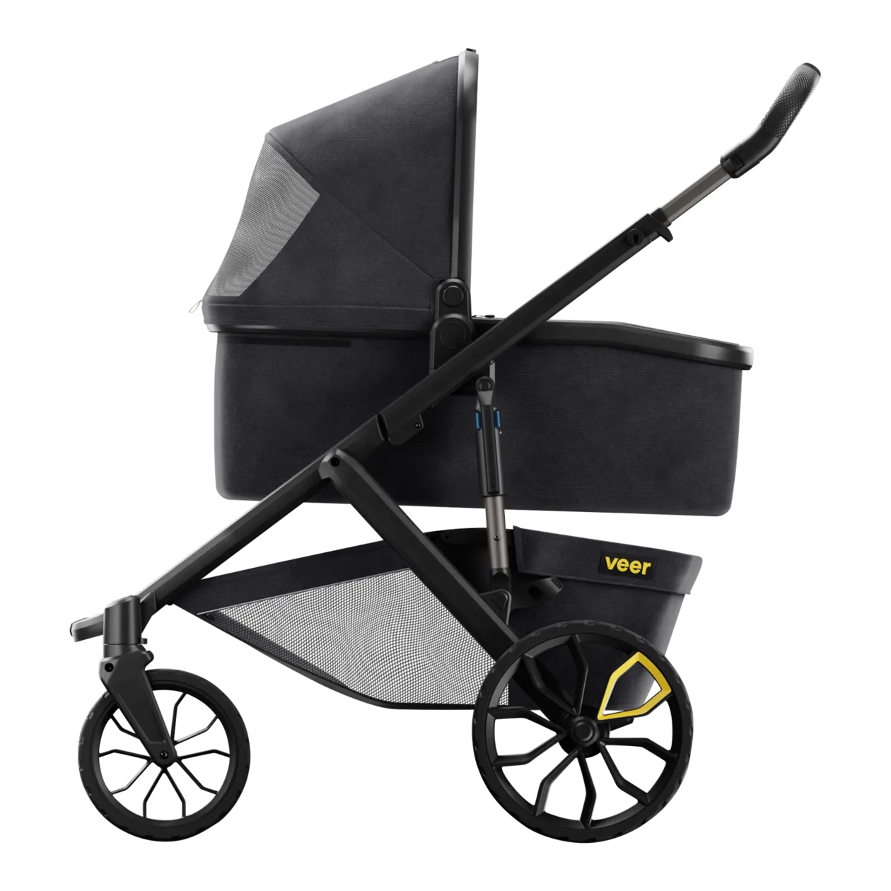 Veer Switchback &Roll Stroller Frame, Dark Grey / Black