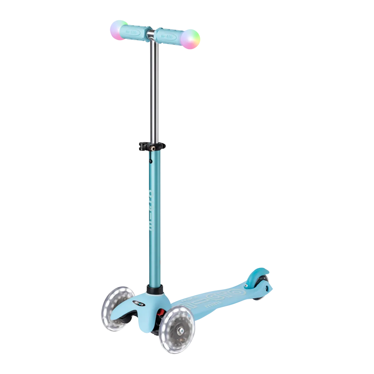 micro Mini2Grow Deluxe Magic LED Kinderroller, Blau