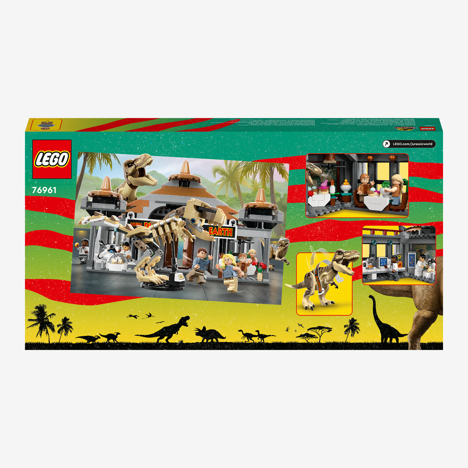 Lego® Jurassic World™ 76961 T Rex And Raptor Attack On Visitor Centre Playset Worldshop 1838